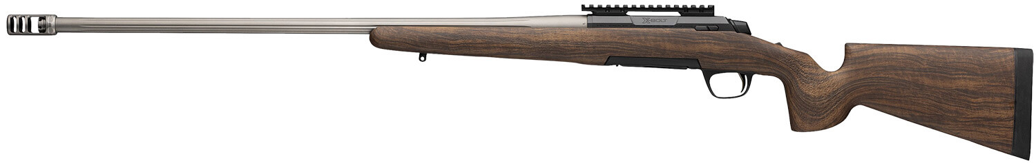 Browning 036077229 X-Bolt 2 Long Range 300 Win Mag 3+1 26" Matte Gray Fluted Threaded Sporter Barrel Matte Blued Picatinny Rail Stainless Steel Receiver McMillan Game Scout Wood Finish Composite Stock - Image 2