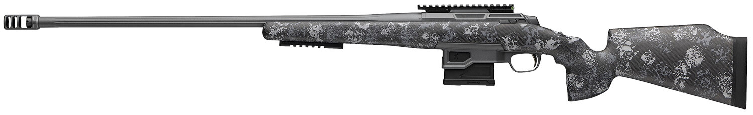 Browning 036043294 X-Bolt 2 Pro LR SPR 6.5 PRC 5+1 26" Carbon Gray Cerakote Fluted Threaded Sporter Barrel Carbon Gray Cerakote Picatinny Rail Steel Receiver McMillan Game Warden 2.0 Urban Carbon Ambush Carbon Fiber Stock - Image 2