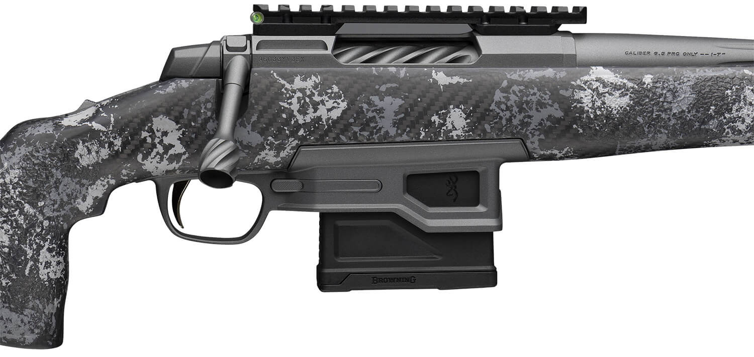 Browning 036043299 X-Bolt 2 Pro LR SPR 6.8 Western 5+1 26" Carbon Gray Cerakote Fluted Threaded Sporter Barrel Carbon Gray Cerakote Picatinny Rail Steel Receiver McMillan Game Warden 2.0 Urban Carbon Ambush Carbon Fiber Stock - Image 3
