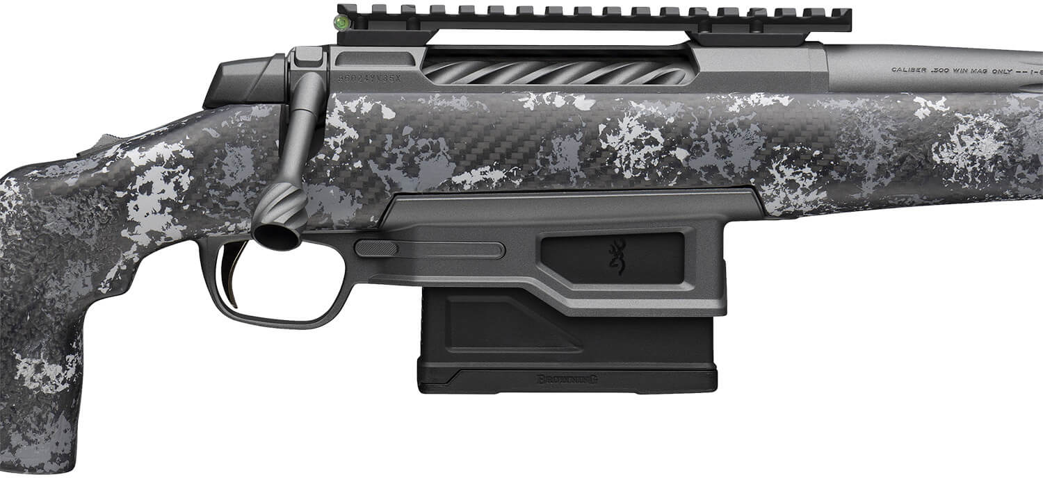 Browning 036081229 X-Bolt 2 Pro LR SPR 300 Win Mag 5+1 22" Carbon Gray Cerakote Fluted Threaded Sporter Barrel Carbon Gray Cerakote Picatinny Rail Steel Receiver McMillan Game Warden 2.0 Urban Carbon Ambush Carbon Fiber Stock - Image 3