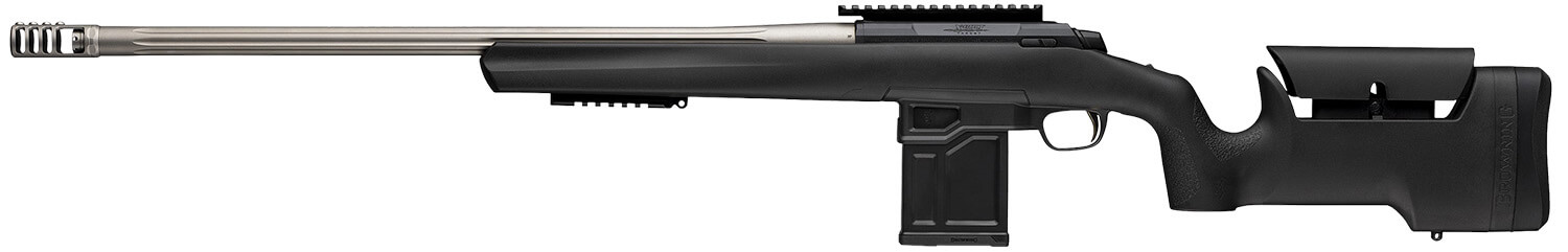 Browning 036094282 X-Bolt 2 Target Max 6.5 Creedmoor 10+1 24" Satin Gray Fluted Threaded Barrel Matte Blued Picatinny Rail Steel Receiver Picatinny Rail Forend Adj Comb & LOP Black Composite Stock - Image 2