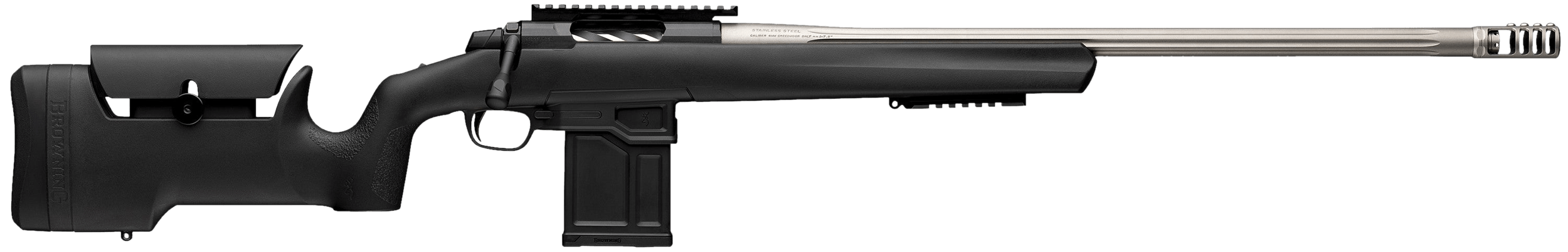 Browning 036094229 X-Bolt 2 Target Max 300 Win Mag 5+1 26" Satin Gray Fluted Threaded Barrel Matte Blued Picatinny Rail Steel Receiver Picatinny Rail Forend Adj Comb & LOP Black Composite Stock