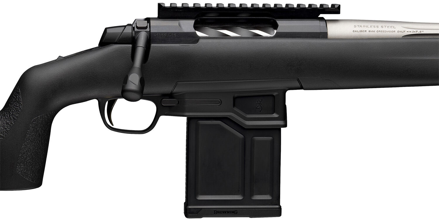 Browning 036094229 X-Bolt 2 Target Max 300 Win Mag 5+1 26" Satin Gray Fluted Threaded Barrel Matte Blued Picatinny Rail Steel Receiver Picatinny Rail Forend Adj Comb & LOP Black Composite Stock - Image 3