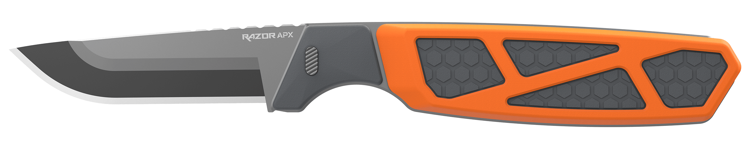 Outdoor Edge APXS306C Razor APX 3" Fixed Plain 420J2 SS Blade Blaze Orange Handle