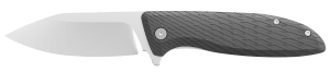 Outdoor Edge BR1C Brutus 3.30" Folding Sheepsfoot Plain 4Cr14MoV Blade Black GFN Handle