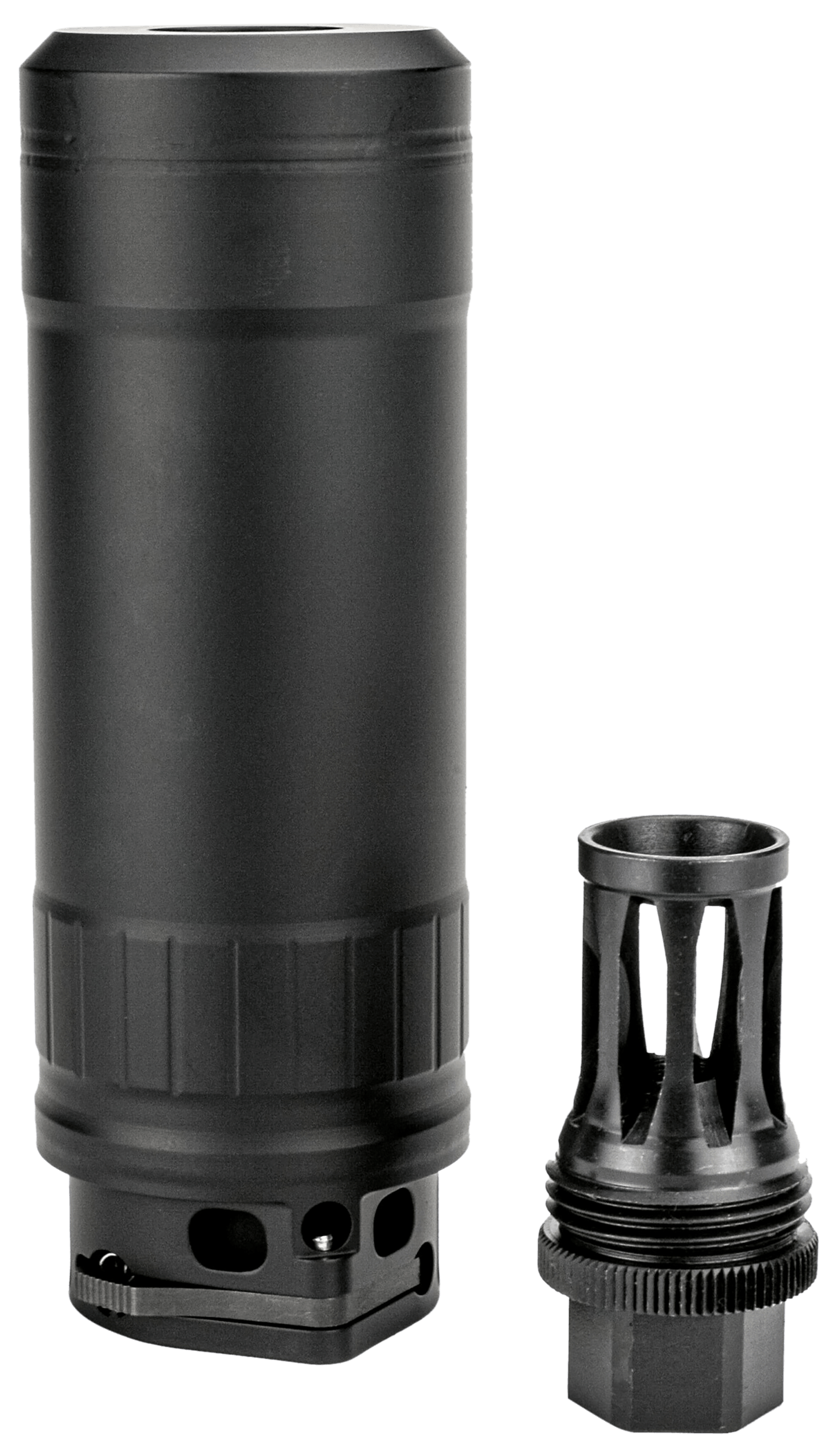 Kgm Suppressors RS-R556A1-QD-BLK R556A1 6mm/5.56 NATO Black Nickel Alloy/Stainless Steel 1/2"x28
