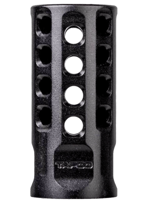 Tapco TAP22004 Muzzle Brake Black Anodized Aluminum 1/2"x28 Threads 2" OAL .920" Diameter 22 LR