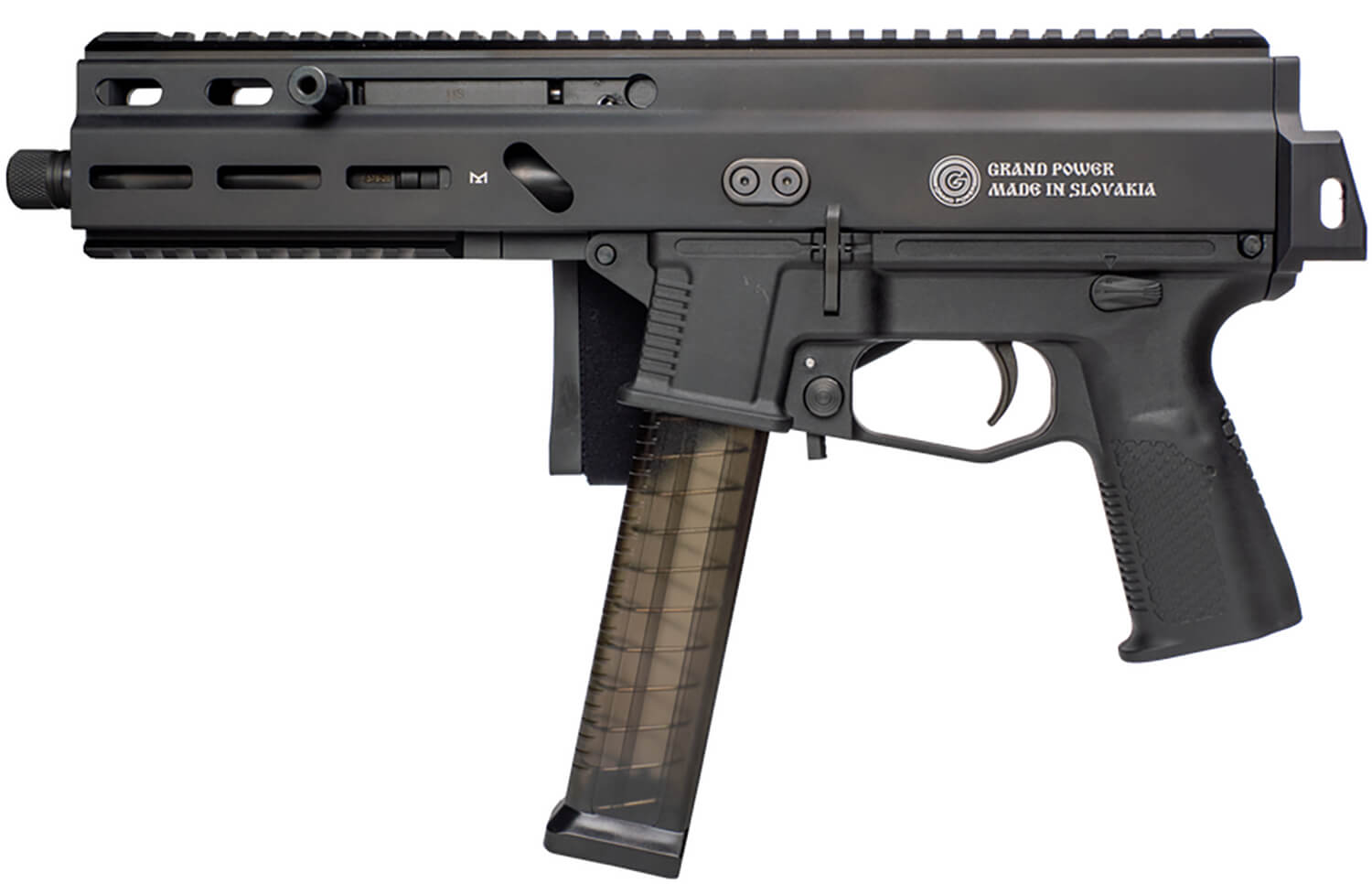 Global Ordnance LLC 197892004824 Grand Power Stribog SP45A3 45 ACP 8" Black SB Tactical Brace - Image 2