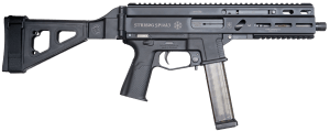 Global Ordnance LLC 197892004848 Grand Power Stribog SP10A3 10mm Auto 8" Black SB Tactical Brace