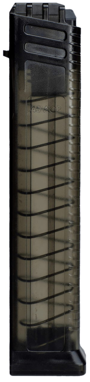 Global Ordnance LLC 8588005940313 Stribog 20rd 45 ACP Translucent Smoke Polymer