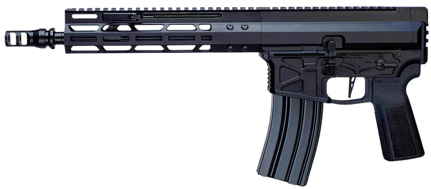 Global Ordnance LLC 197892003230 Monolithic 5.56 NATO 12.50" Black Barrel KeyMod Handguard Picatinny Rail Receiver Black Polymer Grip - Image 2