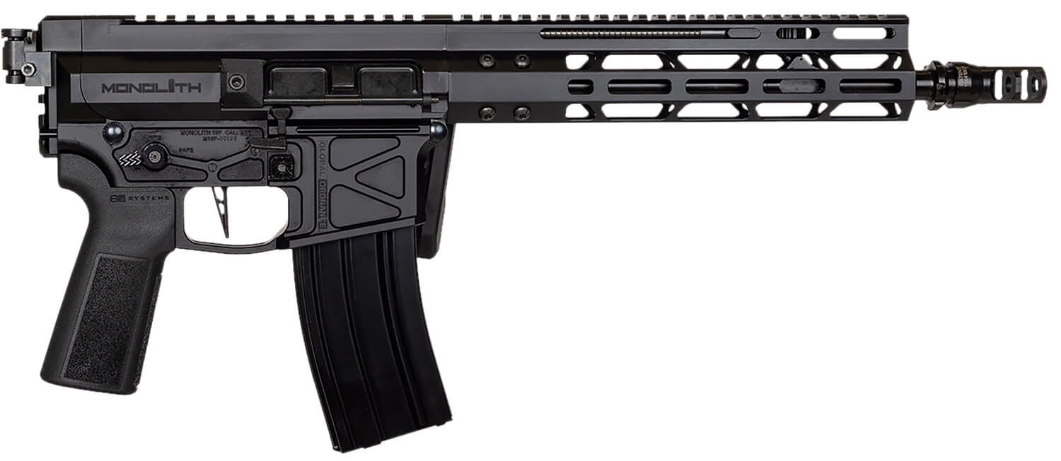 Global Ordnance LLC 197892004862 Monolithic 5.56 NATO 12.50" Black Barrel M-LOK Handguard Picatinny Rail Receiver Black Polymer Grip - Image 3
