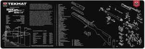 TekMat TEKR36MINI14 Ruger Mini-14 Cleaning Mat Black/White Rubber 12"x36" Ruger Mini-14 Parts Diagram