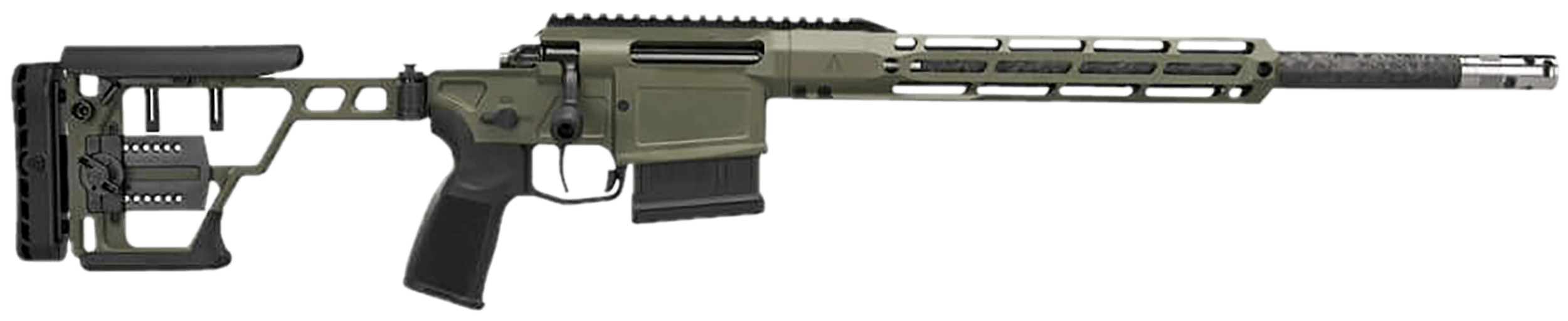 Sig Sauer CROSS30816BSAW Cross Sawtooth 308 Win 5+1 16" Carbon Fiber Wrapped Proof Research Threaded Barrel Moss Green Cerakote Picatinny Rail Receiver ARCA/M-LOK Handguard Precision Adj Folding Moss Green Aluminum Stock AR Compatible Reduced Angle Gr