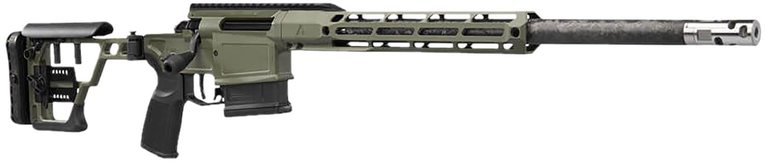 Sig Sauer CROSS30816BSAW Cross Sawtooth 308 Win 5+1 16" Carbon Fiber Wrapped Proof Research Threaded Barrel Moss Green Cerakote Picatinny Rail Receiver ARCA/M-LOK Handguard Precision Adj Folding Moss Green Aluminum Stock AR Compatible Reduced Angle Gr - Image 3
