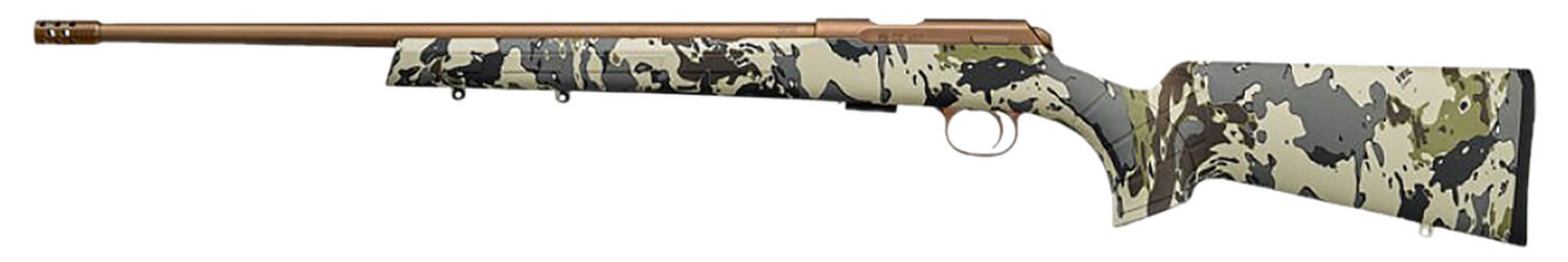 CZ-USA 02322 CZ 457 American Hunter 22LR 5+1 20" Bronze Cerakote Steel Barrel Veil Camo Synthetic Stock - Image 2
