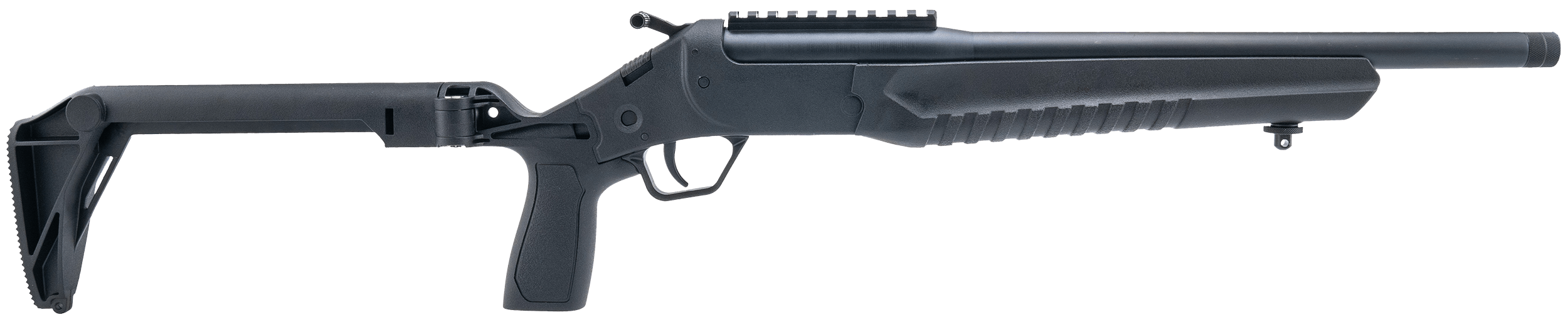 Rossi LWC0556-BKFS LWC 5.56x45mm NATO Single Shot 16.50" Black Oxide Threaded Barrel Black Picatinny Rail Alloy Steel Receiver Folding Black Polymer Stock