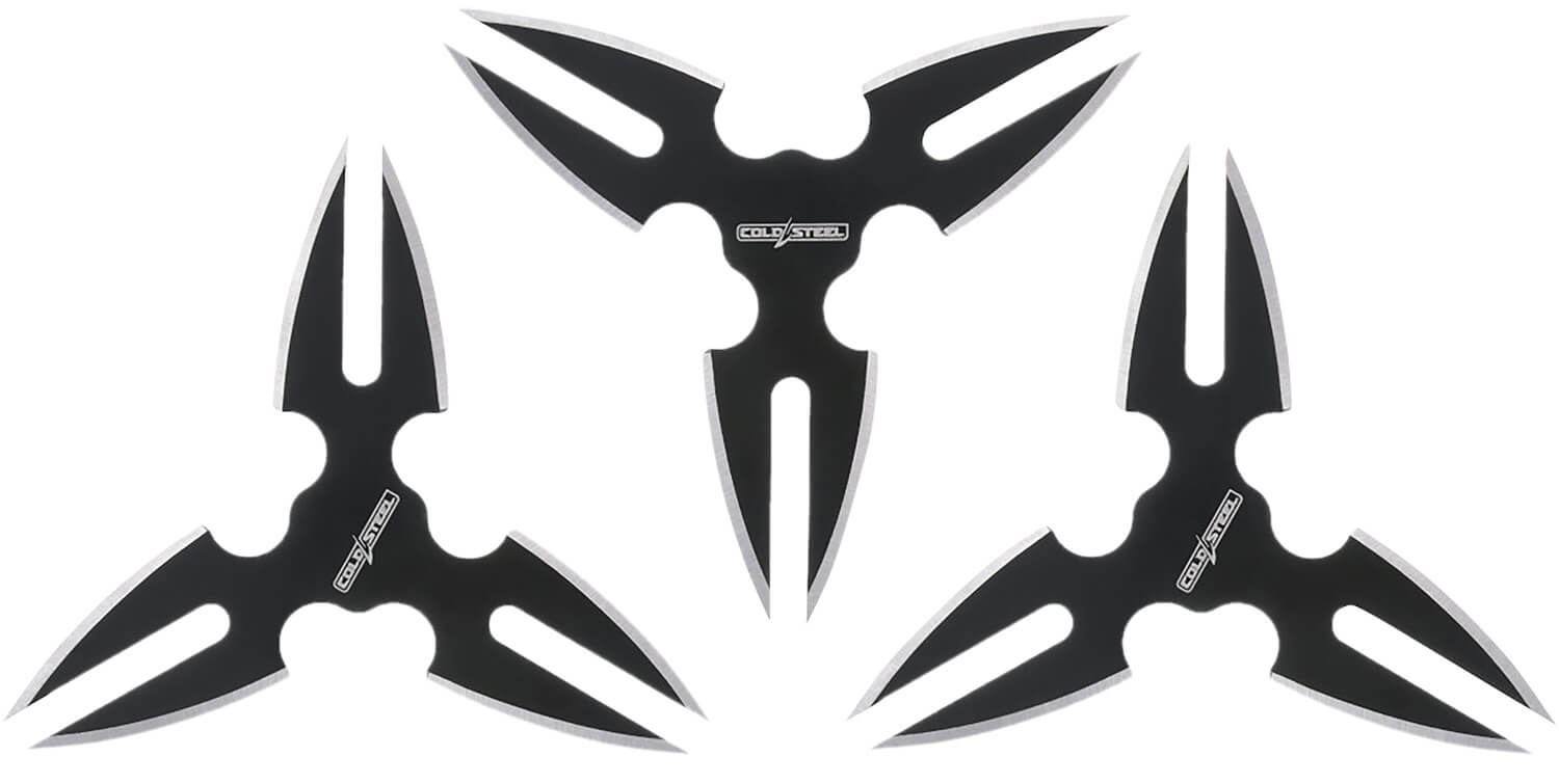 Cold Steel CSTH15STR3PK Throwing Stars Three 1.50" Black Oxide 420 Stainless Steel Blades Includes Sheath - Image 3