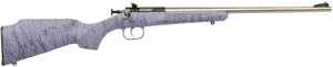 Crickett KSA2445 Gen2 Youth 22 LR 1rd 16.13ā³ Stainless Single Shot Barrel Stainless Steel Receiver Purple w/Black Webbing Fixed Synthetic Stock Crickett KSA2445 Gen2 Youth 22 LR 1rd 16.13ā³ Stainless Single Shot Barrel Stainless Steel Receiver Purple w/Black Webbing Fixed Synthetic Stock