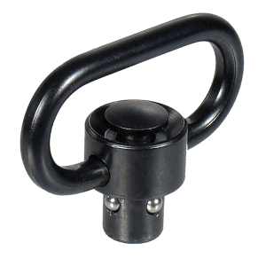 Leapers TLQDSW18 QD Sling Swivel  Black 1.38″ Push Button Steel