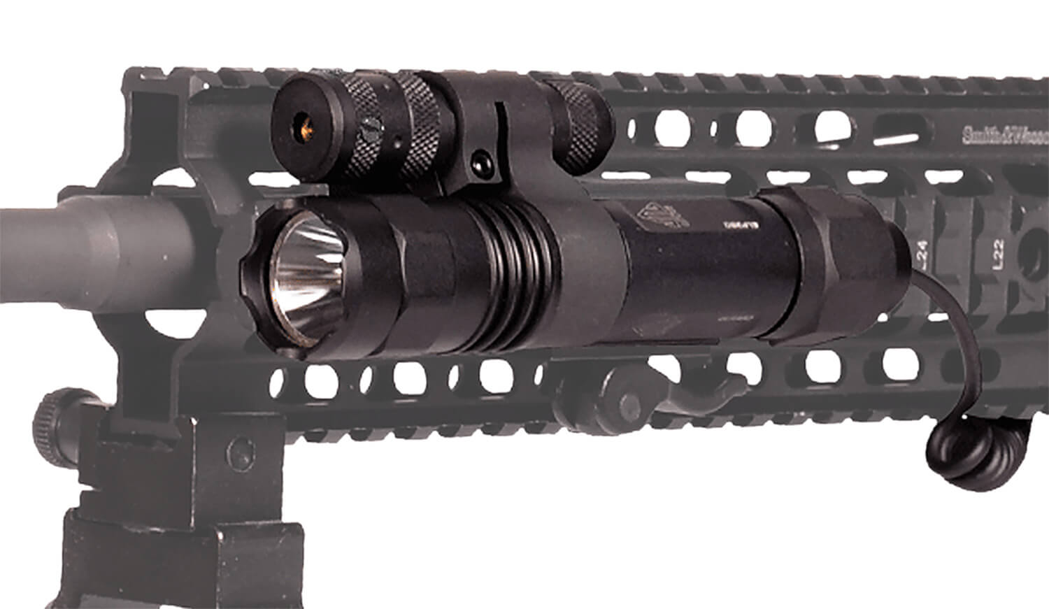 Leapers LTELP39QA Black Aluminum 400Lumens 23mm LED IRB Bulb Green Laser Picatinny/Weaver Mount - Image 2