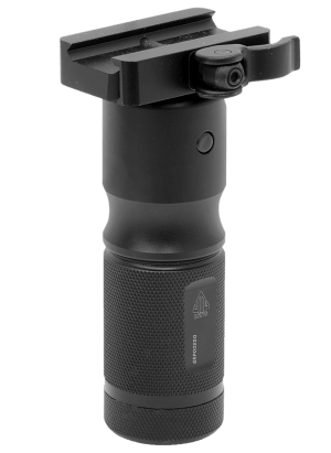 Leapers MNTGRP002SQ QD Foldable Foregrip  Matte Black Aluminum