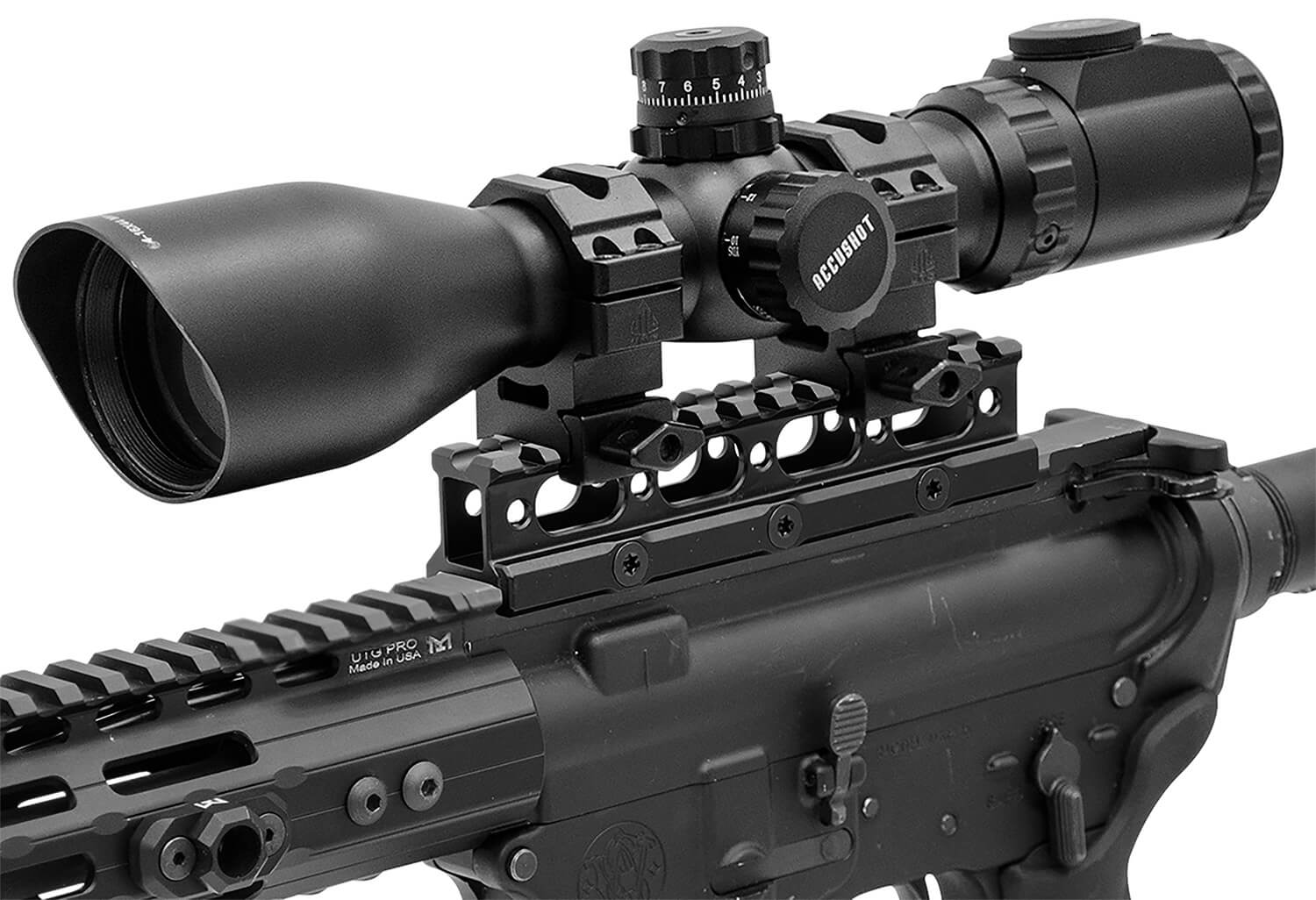 Leapers MTRSX1L Picatinny Riser Matte Black Anodized Aluminum Picatinny/Weaver Mount - Image 2