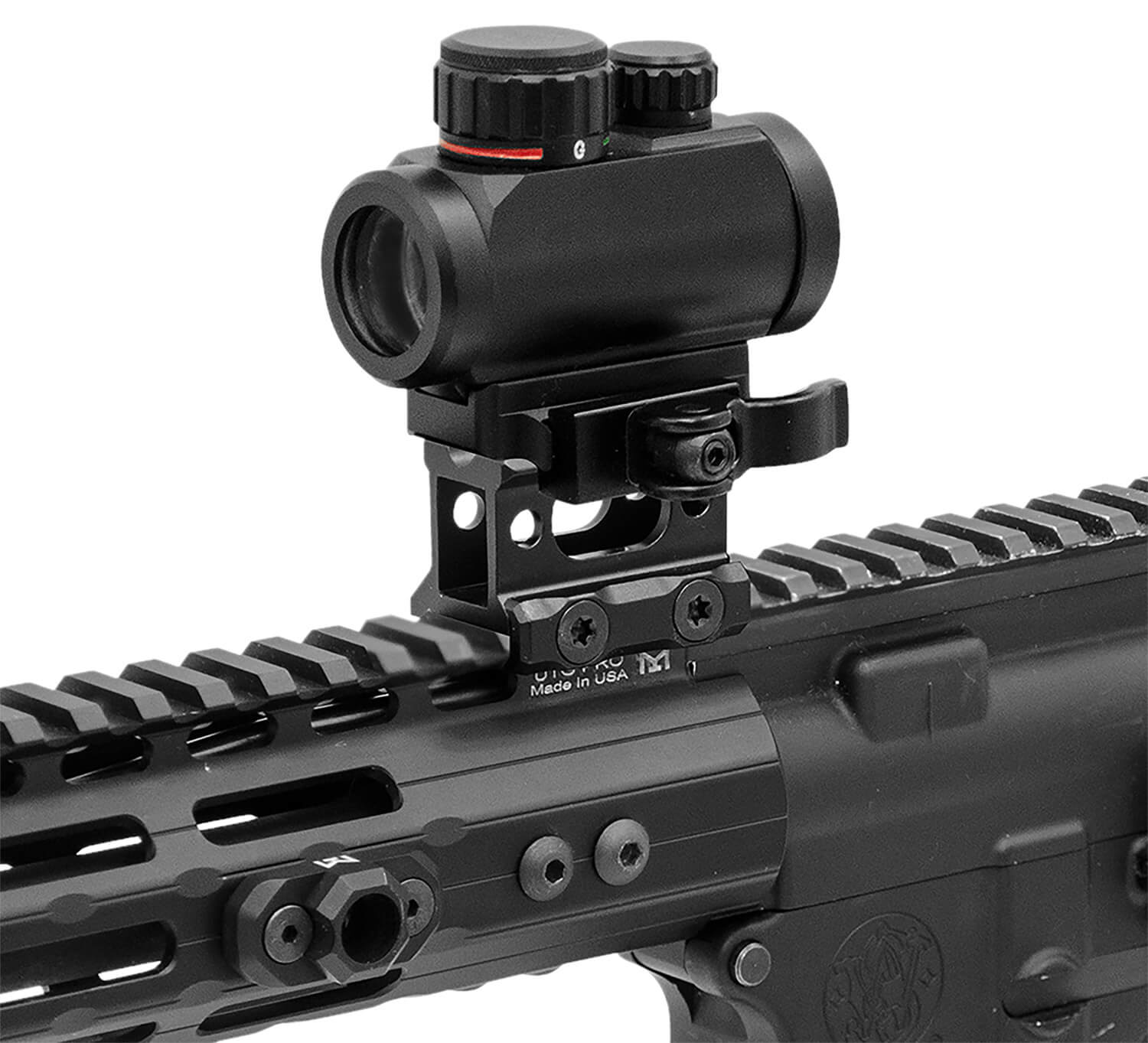 Leapers MTRSX1S Picatinny Riser Matte Black Anodized Aluminum Picatinny/Weaver Mount - Image 2