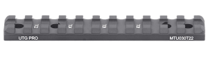 Leapers MTU030T22 Optic Mount Matte Black Anodized Aluminum Aluminum