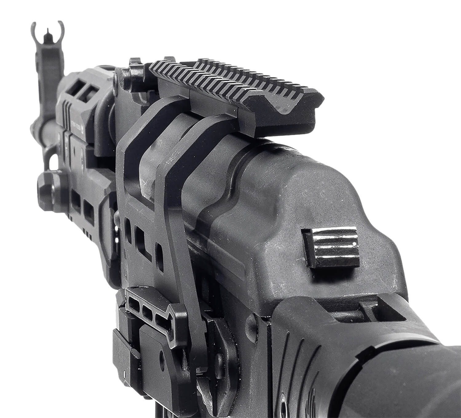 Leapers MTUAK01 Quick-Detachable AK Side Mount Matte Black Anodized Aluminum 6.69" Long - Image 3