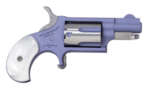 North American Arms 22LRORCHID Mini-Revolver 22 LR 5 Shot 1.13" Orchid Cerakote Stainless Steel Barrel & Frame Orchid/Stainless Cylinder White Pearlite Grip Stainless Exposed Hammer