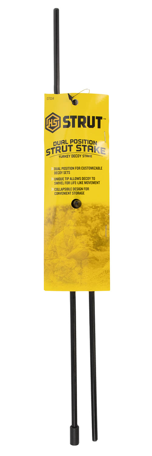 Hunters Specialties HSSTR07034 Dual Position Strut Stake Turkey Species Black Fiberglass/Plastic - Image 2