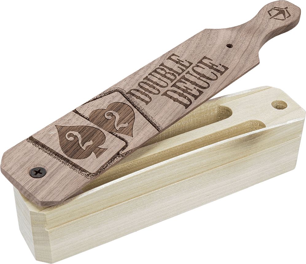 Hunters Specialties HSDTBC Double Deuce Box Call Attracts Turkey Species Walnut