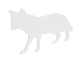 Birchwood Casey BC-47711 Centerfire Silhouette Coyote 3/8" AR500 Steel Target