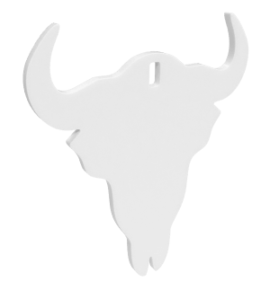 Birchwood Casey BC-47719 Centerfire Silhouette Skull 3/8" AR500 Steel Target