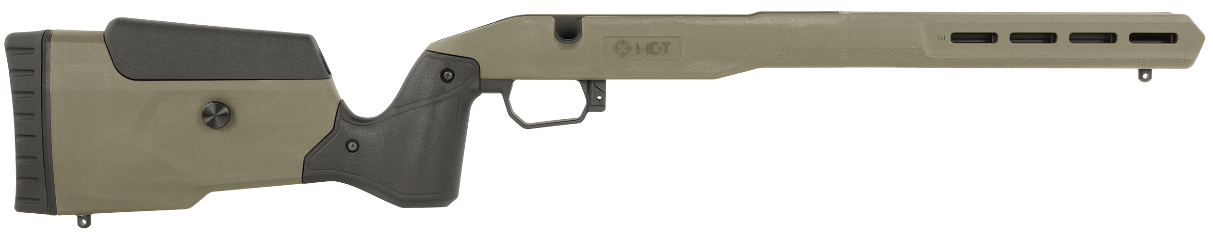 Mdt Sporting Goods Inc 109545ODG Field Stock ODG Fits Ruger American LA Long Action Right Hand