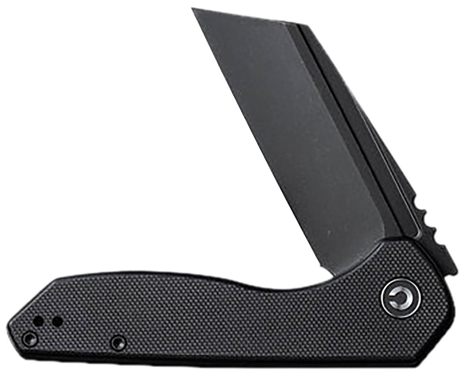 Civivi Knives C23036-1 ExOne 2.94" Folding Reverse Tanto Plain Black Stonewashed Nitro-V Steel Blade Black Textured G10 Handle - Image 3