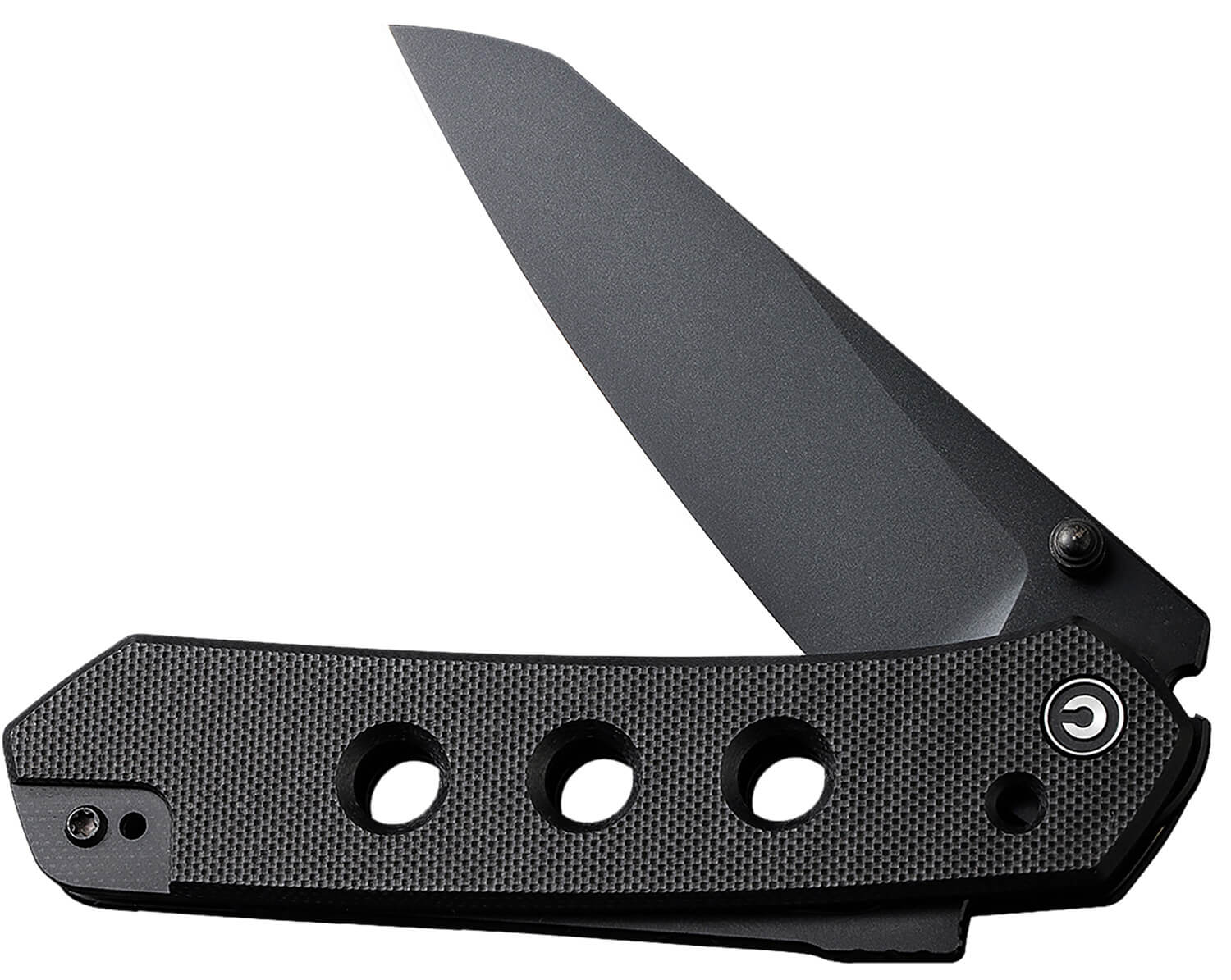 Civivi Knives C22036-1 Vision FG 3.54" Folding Tanto Plain Black Nitro-V Steel Blade Black Textured G10 Handle - Image 3