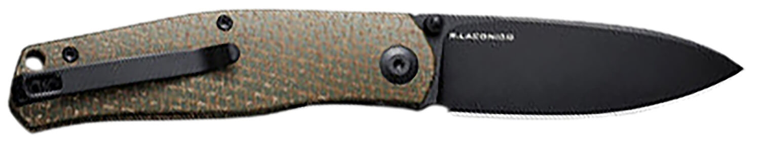 Civivi Knives C22007-2 Sokoke EDC 3.35" Folding Drop Point Plain Black Stonewashed 14C28N Steel Blade Green Textured Burlap Micarta Handle - Image 2