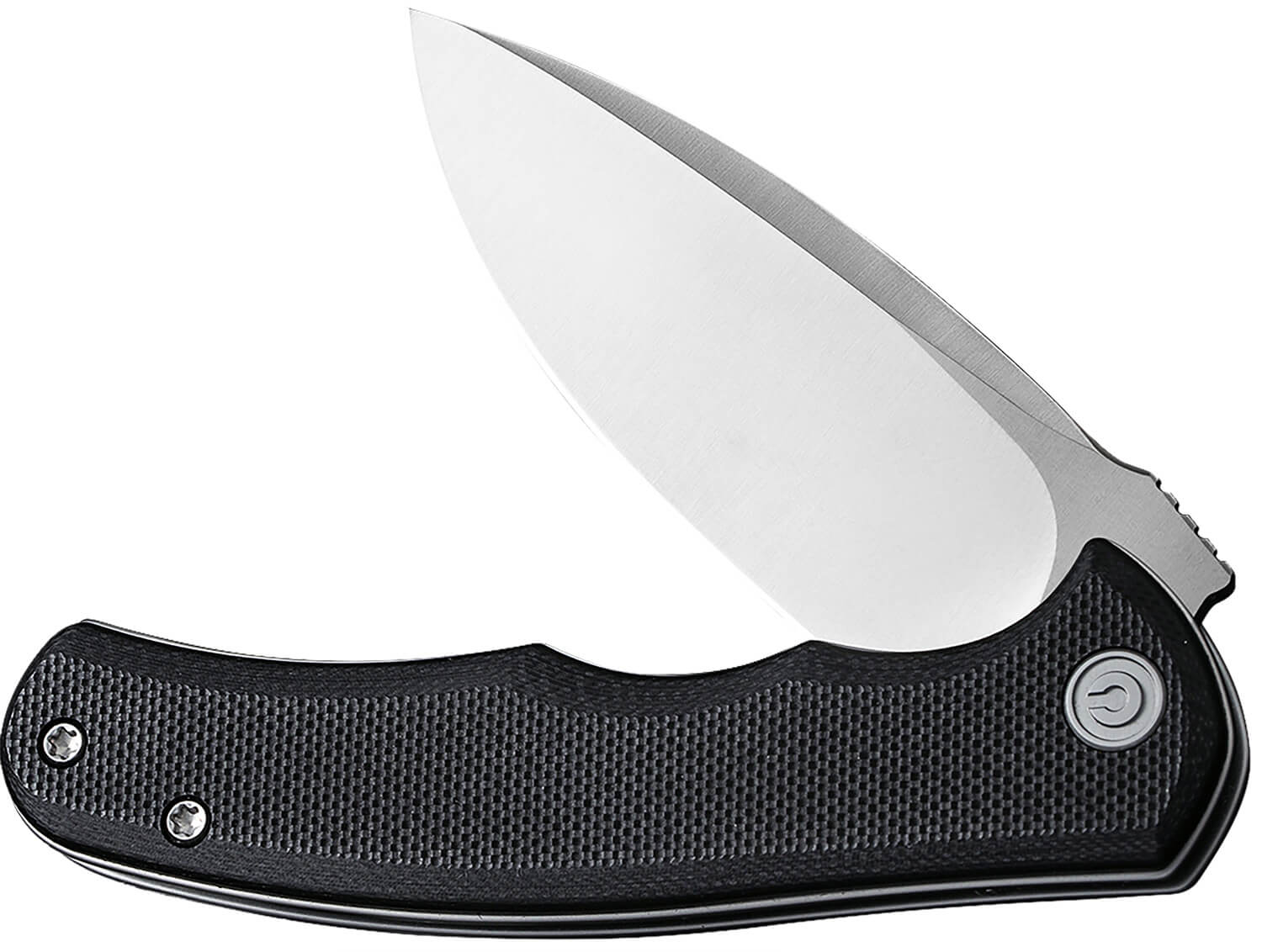 Civivi Knives C18026C-2 Praxis Mini 2.98" Folding Drop Point Plain Satin D2 Steel Blade Black Textured G10 Handle - Image 3