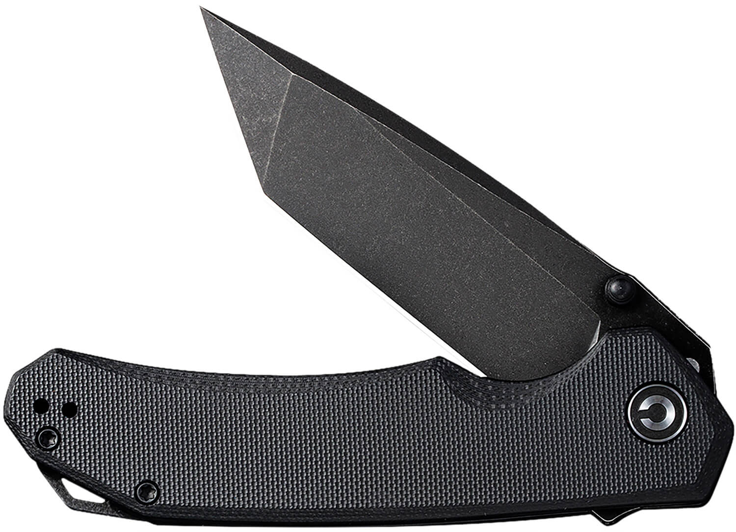 Civivi Knives C2023C Brazen 3.46" Folding Plain Black Stonewashed D2 Steel Blade Black Textured G10 Handle - Image 3