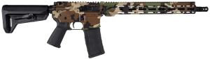Shark Coast Tactical 300-257-1000-54 M-81 5.56 NATO 30+1 16" Black Nitride Threaded Barrel M-81 Woodland Camo Cerakote Picatinny Rail Aluminum Receiver M-LOK Handguard Magpul SL-K Black Polymer Stock Black Polymer Grip Right Hand