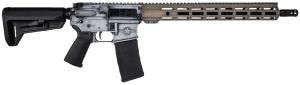 Shark Coast Tactical 300-254-1000-20 A-10 Warthog 5.56 NATO 30+1 16" Nitride Threaded Barrel Distressed Gray & Tan Cerakote w/WWII Fighter Plane-Style Engraving Picatinny Rail Aluminum Receiver M-LOK Handguard Magpul SL-K Black Polymer Stock