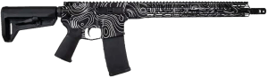 Shark Coast Tactical 300-042-1000-01 Topography  5.56 NATO 30+1 16" Black Nitride Threaded Barrel  Black Cerakote w/White Engraving Picatinny Rail Aluminum Receiver  M-LOK Handguard  Magpul SL-K Black Polymer Stock  Black Polymer Grip  Right Hand