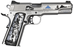 Cnc Firearms CNCFOLDSHONOR Kimber 1911 Folds Of Honor Limited Edition 45 ACP 7+1 5" Match Grade Barrel Engraved/Serrated Stainless Steel Slide Stainless Steel Frame w/Beavertail Scenic Aluminum Grip