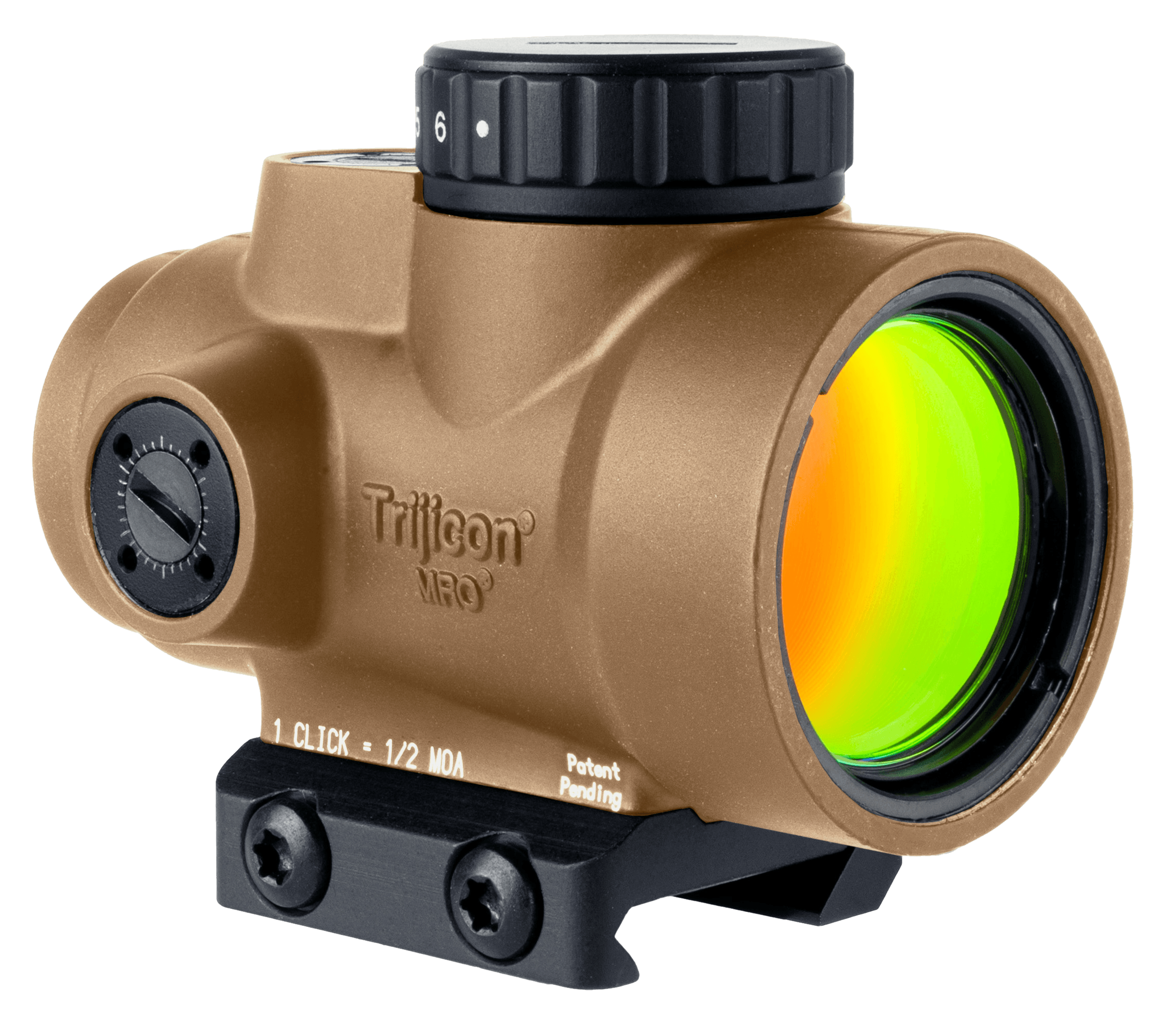 Trijicon 2200326 MRO SD Coyote Tan 1x25mm 2 MOA Red Dot Reticle Low Mount