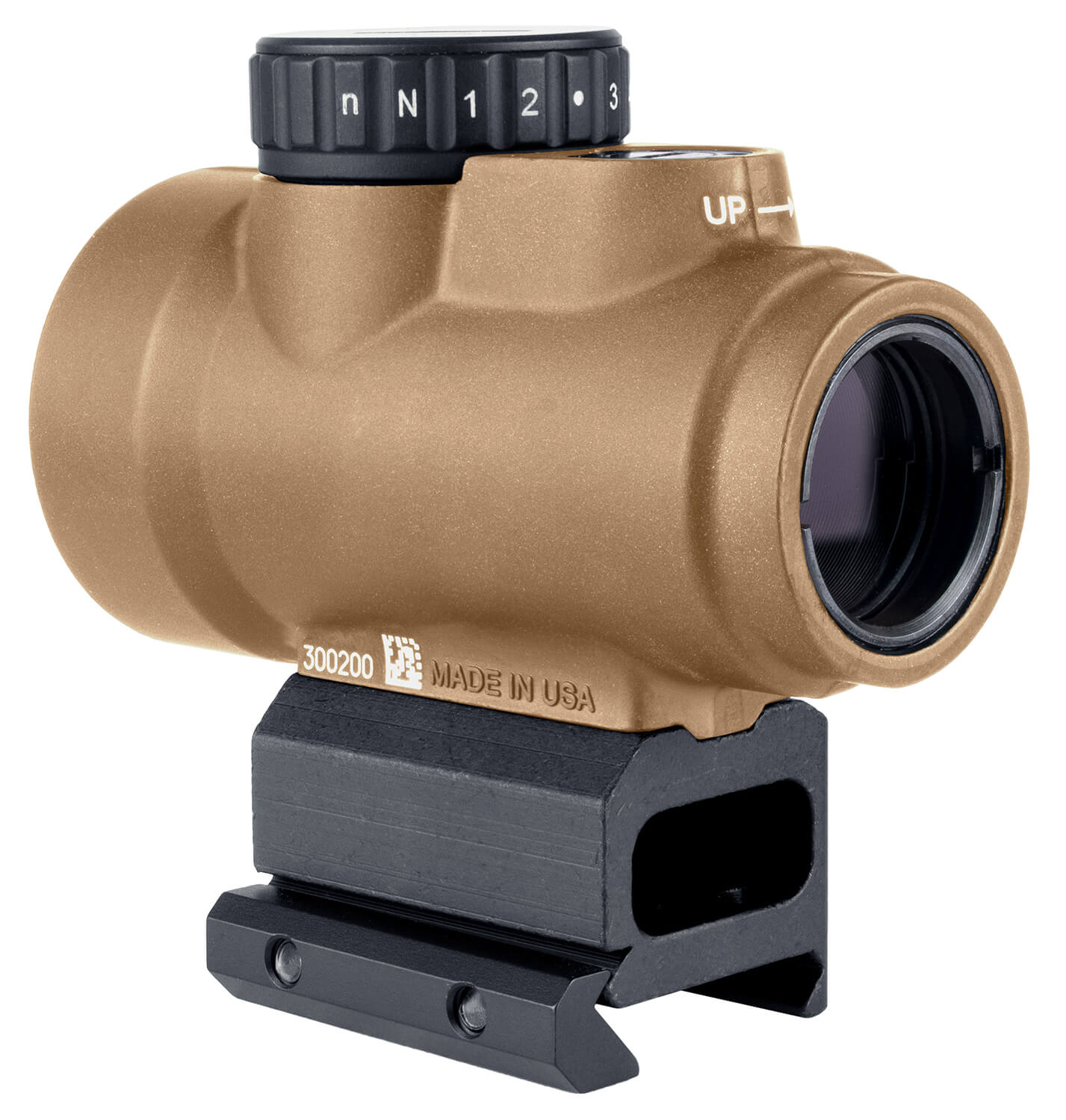 Trijicon 2200348 MRO SD Coyote Tan 1x25mm 2 MOA Green Dot Reticle Full Co-Witness Mount - Image 2