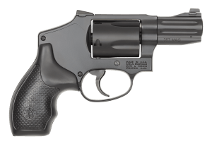 Smith & Wesson 14448 PC Model 640 Black Edition J-Frame 357 Mag/38 Special +P 5 Shot 2.13" Black Cerakote Stainless Steel Fluted Steel Barrel; Black PVD Cylinder; Black Cerakote Stainless Steel Frame; Black Finger Grooved Grip; Concealed Hammer