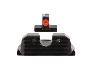 Trijicon 600851 HD XR Night Sight Set Green Tritium/Orange Outline Front  Green Tritium Rear  Black Frame Fits S&W M&P/M&P M2.0