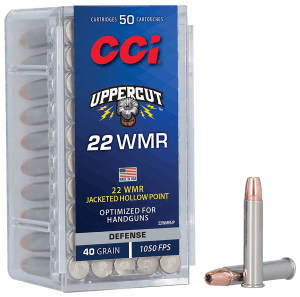 CCI 22WMRUP Uppercut  22WMR 40gr Jacketed Hollow Point 50 Per Box/40 Case